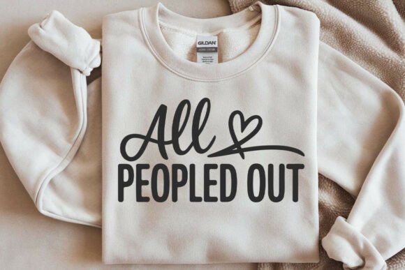 All Peopled out SVG - Nope Not Today SVG Graphics
