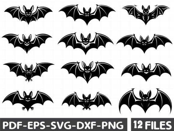 Bat Svg Graphics for Crafts and Branding