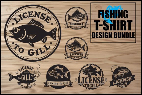 Born to Fish Pro T-Shirt Bundle: Graphics for Crafts