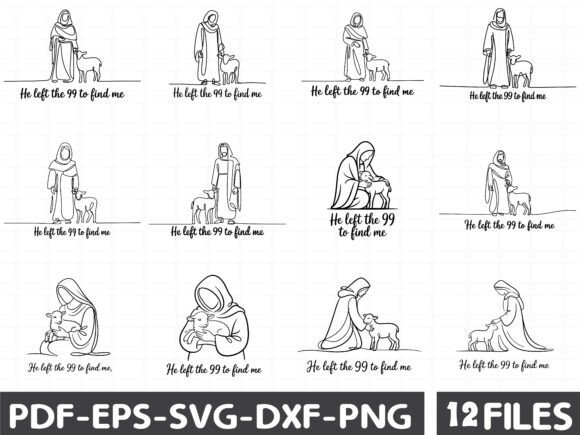 Christian Lost Sheep Jesus SVG: Essential Graphics for Crafts & Publishing