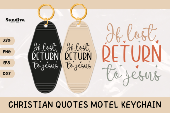 Crafting Faith-Driven Graphics: Christian Quote Motel Keychain SVG 19