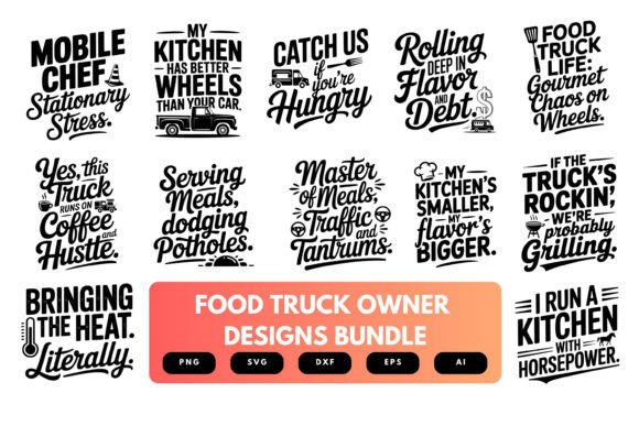 Food Truck SVG Bundle: Essential Graphics for Crafts
