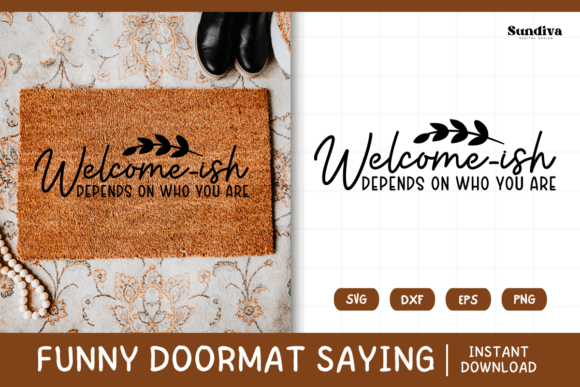 Funny Doormat Quote Rug Mat SVG 1 for Graphics and Crafts