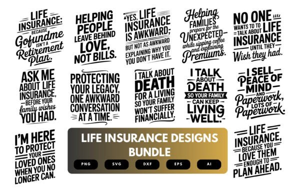 Life Insurance SVG Bundle: Premium Graphics for Crafts