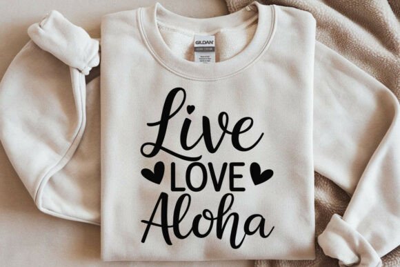 Live Love Aloha SVG Summer Beach Quote Graphics