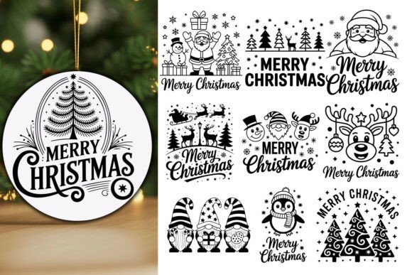 Merry Christmas SVG Bundle for Graphics and Crafts