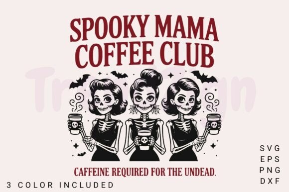 Spooky Skeleton Girls PNG SVG, Halloween Graphics for Crafts